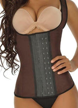 Brown Waist Cincher Vest - w/3 rows of adjustable hooks
