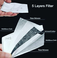 Adult size - Filter replacement - PM 2.5 filter for face mask